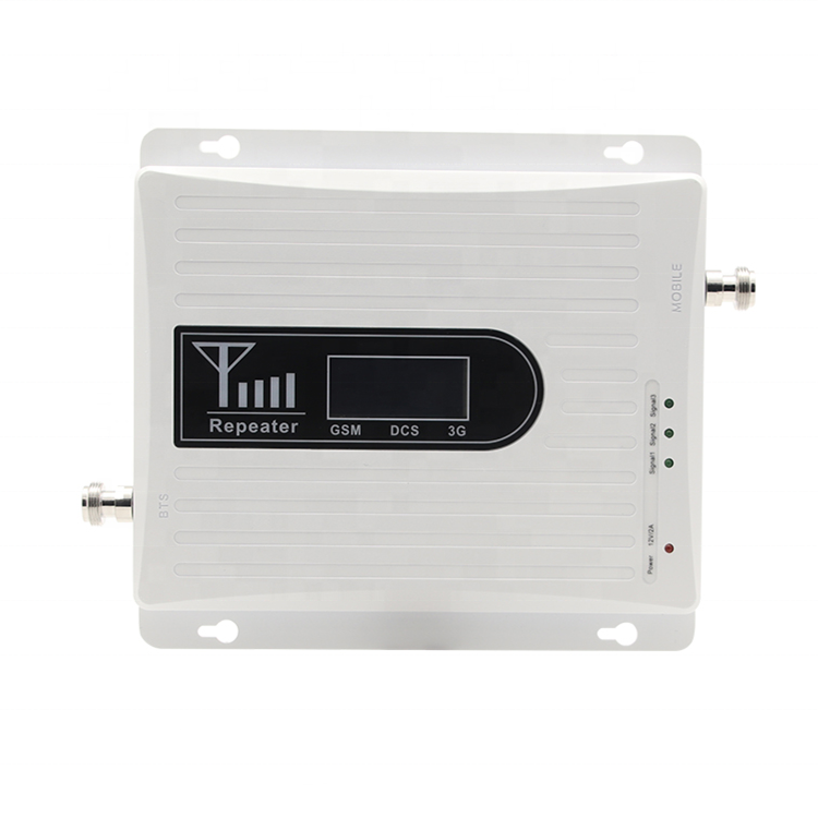 network booster 4g mobile signal repeater 900 1800 2100mhz triband 2g 3g 4g lte cell phone signal booster for home